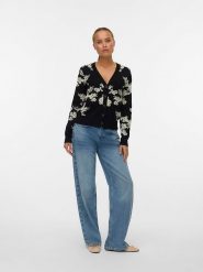 Vero Moda Kardigan w kolorze czarnym rozmiar: L. Czarne swetry Vero Moda, l, bez wzorów, bez ramiączek. Za 122.96 zł.