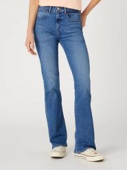 Wrangler Dżinsy - Bootcut - w kolorze niebieskim rozmiar: W27/L30. Niebieskie jeansy Wrangler, l, z aplikacjami, klasyczne. Za 173.99 zł.