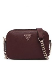 Guess Torebka Noelle II HWZG96 72140 Bordowy. Czerwone kopertówki Guess, z aplikacjami, ze skóry, wizytowe, bez dodatków. Za 544.99 zł.
