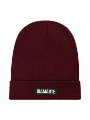 Diamante Wear Czapka 5546 Bordowy. Czerwone czapki zimowe Diamante Wear, bez wzorów, z materiału. Za 69.99 zł.