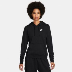 Bluza z Kapturem Club Fleece Rozmiar L Czarny - DQ5793-010. Czarne bluzy z kapturem Nike, l, bez wzorów, z dzianiny, z kapturem, na fitness i siłownię. Za 319.00 zł.