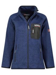 Geographical Norway Kurtka polarowa "Title" w kolorze granatowym rozmiar: XXL. Niebieskie kurtki Geographical Norway, xxl, bez wzorów, z polaru, bez kaptura. Za 129.57 zł.