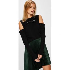 Miss Sixty - Sweter. Szare swetry Miss Sixty, z dzianiny, z krótkim rękawem. W wyprzedaży za 339.90 zł.