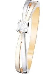 DIAMOND & CO Złoty pierścionek "Ma bien Aimée" z diamentami rozmiar: 58. Szare pierścionki Diamond & Co, z diamentem, złote. Za 1,209.99 zł.