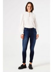Garcia Dżinsy - Skinny fit - w kolorze granatowym rozmiar: W26. Niebieskie jeansy Garcia, z aplikacjami, klasyczne. Za 173.99 zł.