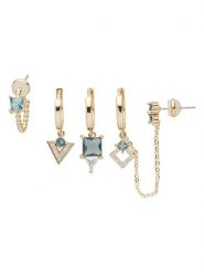 U.S. Polo Assn. Kolczyki-kreole (5 szt.) z kryształami rozmiar: onesize. Białe kolczyki U.S. Polo Assn., z kryształem, metalowe. Za 60.99 zł.