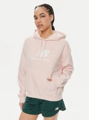 New Balance Bluza WT41504 Różowy Oversize. Czerwone bluzy New Balance, l, bez wzorów, z bawełny, bez ramiączek, bez kaptura. Za 209.99 zł.