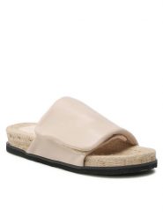 Jenny Fairy Espadryle WS1168-02 Beżowy. Brązowe espadryle Jenny Fairy, bez wzorów, ze skóry, bez obcasa. Za 129.99 zł.