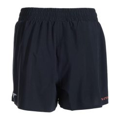 Spodenki do biegania damskie Joma R-City. Czarne szorty sportowe Joma, bez wzorów, z elastanu, do biegania. Za 129.99 zł.