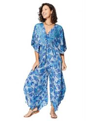 Ipanima Kombinezon w kolorze niebieskim rozmiar: 34-40. Niebieskie kombinezony Ipanima, bez wzorów, bez kołnierzyka, bez ramiączek. Za 78.99 zł.