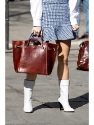 Maison héritage PARIS Skórzany shopper bag "Vintage" w kolorze brązowym - 26 x 41 x 16 cm rozmiar: onesize. Brązowe shopper bag maison héritage PARIS, bez wzorów, z materiału, vintage, przez ramię, bez dodatków. Za 434.99 zł.