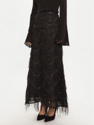 Bruuns Bazaar Spódnica maxi Ajwa BBW4196 Czarny Regular Fit. Czarne spódnice Bruuns Bazaar, bez wzorów, z syntetyku, maxi. Za 479.99 zł.