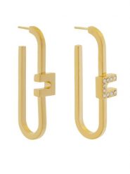 Elisabetta Franchi Kolczyki OR-55M-51E2-V150 Złoty. Żółte kolczyki Elisabetta Franchi, metalowe. Za 649.99 zł.
