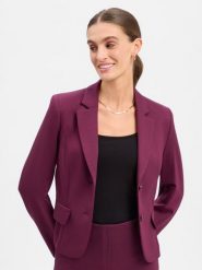 Marc Cain bluza typu blezer Kobiety lila, 44. Bluzy Marc Cain, bez wzorów, z dresówki, biznesowe, bez ramiączek, bez kaptura. Za 1,499.95 zł.