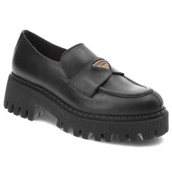 Czarne Półbuty Armodo Eleganckie Buty Damskie. Czarne półbuty wsuwane Armodo, bez wzorów, ze skóry, biznesowe, bez obcasa, na płaskiej podeszwie. Za 314.99 zł.