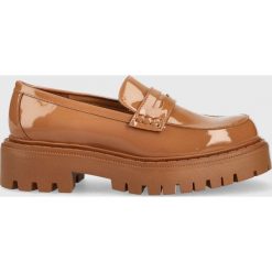 Aldo mokasyny Bigstrut damskie kolor brązowy na płaskim obcasie. Brązowe mokasyny Aldo, bez wzorów, z okrągłym noskiem. W wyprzedaży za 234.99 zł.
