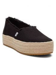 TOMS Espadryle w kolorze czarnym rozmiar: 41. Czarne espadryle TOMS, bez wzorów, bez obcasa, na platformie. Za 184.45 zł.