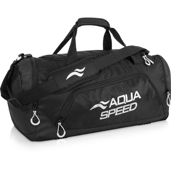 Torba treningowa AQUA-SPEED 43 l. Czarne torby sportowe Aqua-Speed, bez wzorów. Za 94.99 zł.