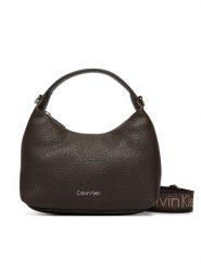 Calvin Klein Torebka LV04F3892G Brązowy ciemny. Brązowe torebki klasyczne Calvin Klein, bez wzorów, ze skóry, bez dodatków. Za 369.99 zł.
