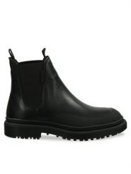 Gant Sztyblety 29551791 Czarny. Czarne botki Gant, bez wzorów, ze skóry, bez obcasa, na płaskiej podeszwie, bez zapięcia. Za 469.99 zł.