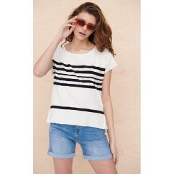 Bluzka Damska Czi Czi BS Ekri / Czarny. Czarne bluzki blue shadow, m, bez wzorów, z elastanu, eleganckie, bez kołnierzyka, plus size, bez ramiączek. Za 219.90 zł.
