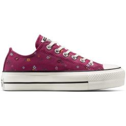 Buty sportowe Converse Chuck Taylor All Star Lift. Fioletowe buty treningowe Converse, bez wzorów, bez zapięcia. Za 590.00 zł.