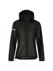 Craft PRO Hydro Lightweight Jacket W lekka kurtka przeciwdeszczowa i wiatrówka. Czarne kurtki do biegania Craft, l, bez wzorów, z materiału, z kapturem, do biegania. Za 533.50 zł.