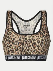 Just Cavalli Biustonosz top 78PAJU02 CJUT3 Brązowy. Brązowe biustonosze Just Cavalli, m, bez wzorów, z bawełny, bez kołnierzyka, bez ramiączek. Za 139.99 zł.