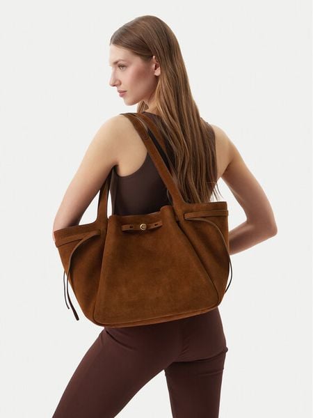 Tory Burch Torebka 178158 Brązowy. Brązowe torebki klasyczne Tory Burch, bez wzorów, ze skóry, bez dodatków. Za 3,069.00 zł.