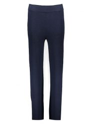 Copenhagen Studios Spodnie w kolorze granatowym rozmiar: 32. Niebieskie spodnie materiałowe Copenhagen Studios, bez wzorów, z materiału, z podwyższonym stanem. Za 96.83 zł.