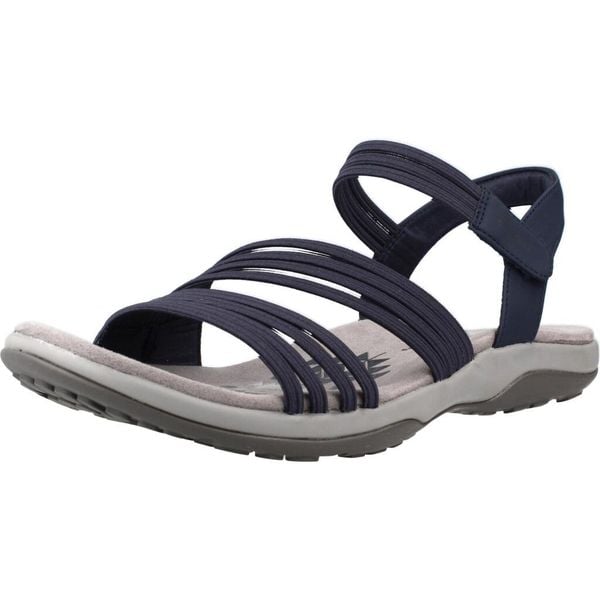 Sandały SKECHERS 163573S Niebieski. Niebieskie sandały Skechers, bez wzorów, z syntetyku, bez obcasa, bez zapięcia. Za 242.99 zł.