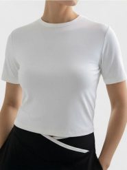 Koszulka sportowa Gym Hard - kremowy. Białe t-shirty sportowe Sinsay, l, bez wzorów, bez ramiączek. Za 19.99 zł.