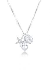Elli Damski wisiorek z muszlą rozgwiazdy zawieszka morska w srebrze próby 925 Sterling Silver Naszyjniki 1 ct. Szare naszyjniki Elli, z materiału, srebrne. Za 211.64 zł.