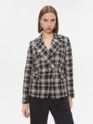 Morgan Marynarka 232-VEZA.F Czarny Slim Fit. Czarne marynarki i żakiety Morgan, bez wzorów, z bawełny, bez ramiączek. Za 269.99 zł.