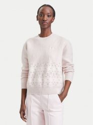 Guess Sweter V6BR16 Z2278 Różowy jasny Regular Fit. Czerwone swetry Guess, xxs, z aplikacjami, z syntetyku, bez ramiączek. Za 434.99 zł.