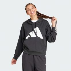 Bluza z kapturem Essentials Big Logo French Terry Loose. Białe bluzy adidas, xl, bez wzorów, z materiału, sportowe, bez ramiączek, z kapturem. Za 279.00 zł.