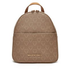Plecak Valentino. Brązowe plecaki Valentino, bez wzorów, bez dodatków. Za 399.99 zł.