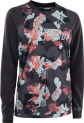 Bluza rowerowa damska ION Scrub LS. Czarne bluzy ION, xs, bez wzorów, z materiału, bez ramiączek, bez kaptura. Za 354.70 zł.