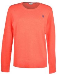 U.S. Polo Assn. Sweter w kolorze pomarańczowym rozmiar: L. Pomarańczowe swetry U.S. Polo Assn., l, bez wzorów, z bawełny, bez ramiączek. Za 187.96 zł.
