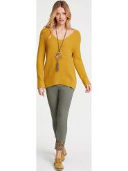 Heine Sweter w kolorze żółtym rozmiar: W44/L46. Żółte swetry Heine, l, bez wzorów, ze splotem, bez ramiączek. Za 59.45 zł.