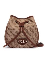 Guess Torebka Samantha Mini HWJG23 13770 Brązowy. Brązowe torebki klasyczne Guess, z aplikacjami, z materiału, bez dodatków. Za 544.99 zł.