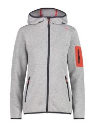 CMP Kurtka polarowa w kolorze jasnoszarym rozmiar: 38. Szare kurtki CMP, s, bez wzorów, z dzianiny, bez kaptura. Za 135.81 zł.