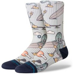 Skarpety Stance Feeling Pickled cream. Brązowe skarpetki Stance, bez wzorów. Za 114.17 zł.