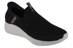 Buty sportowe Sneakersy damskie, Skechers Ultra Flex 3.0-Glitter Me. Czarne buty treningowe Skechers, bez wzorów, z materiału, przed kostkę, bez zapięcia, trekkingowe. Za 349.99 zł.