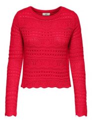 JDY Sweter w kolorze czerwonym rozmiar: XXL. Czerwone swetry JDY, xxl, bez wzorów, bez ramiączek. Za 70.57 zł.
