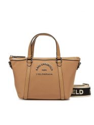 KARL LAGERFELD Torebka A2W30082 Brązowy. Brązowe torebki klasyczne KARL LAGERFELD, bez wzorów, z materiału, bez dodatków. Za 499.99 zł.