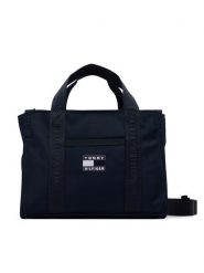 Tommy Hilfiger Torebka KA0KA00052 Granatowy. Niebieskie torebki klasyczne Tommy Hilfiger, bez wzorów, z materiału, bez dodatków. Za 249.99 zł.