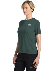 Jack Wolfskin Koszulka funkcyjna w kolorze zielonym rozmiar: M. Zielone t-shirty sportowe Jack Wolfskin, m, bez wzorów, z materiału, bez ramiączek, outdoorowe. Za 124.95 zł.