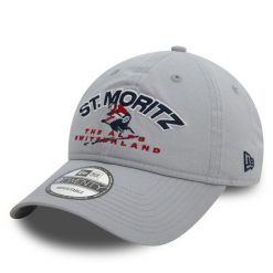 Czapka z daszkiem New Era. Szare czapki z daszkiem New Era, bez wzorów. Za 79.99 zł.