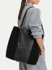 GINO ROSSI Torebka EO-LA224-19590-2 Czarny. Czarne shopper bag Gino Rossi, bez wzorów, ze skóry, bez dodatków. Za 629.99 zł.